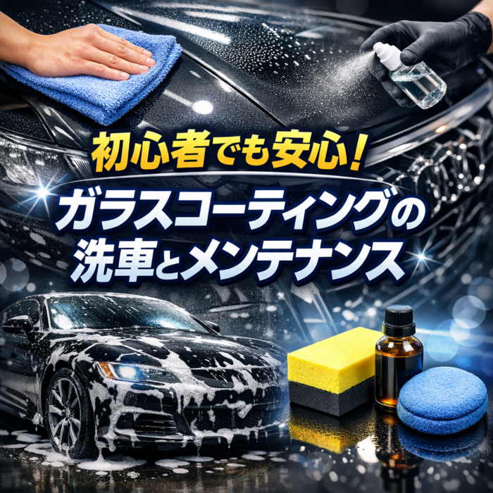 初心者でも安心！ガラスコーティングの洗車とメンテナンス