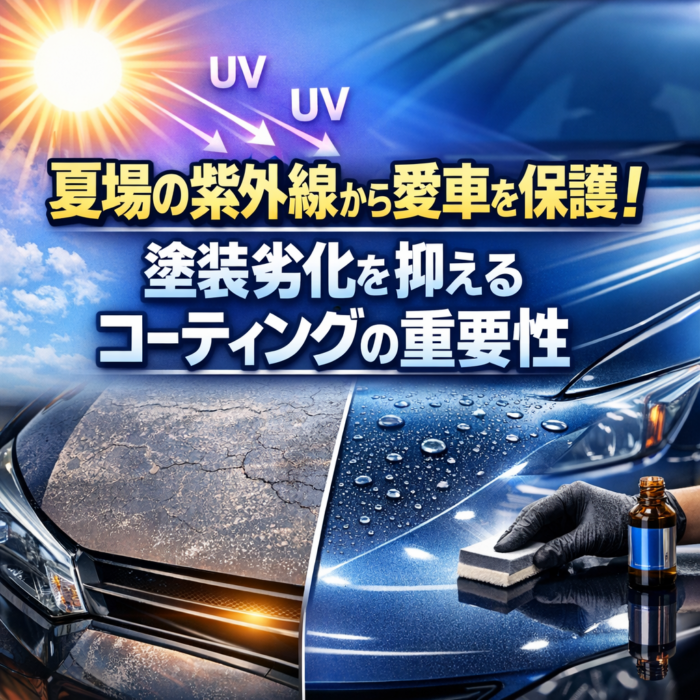 夏場の紫外線から愛車を保護！塗装劣化を抑えるコーティングの重要性